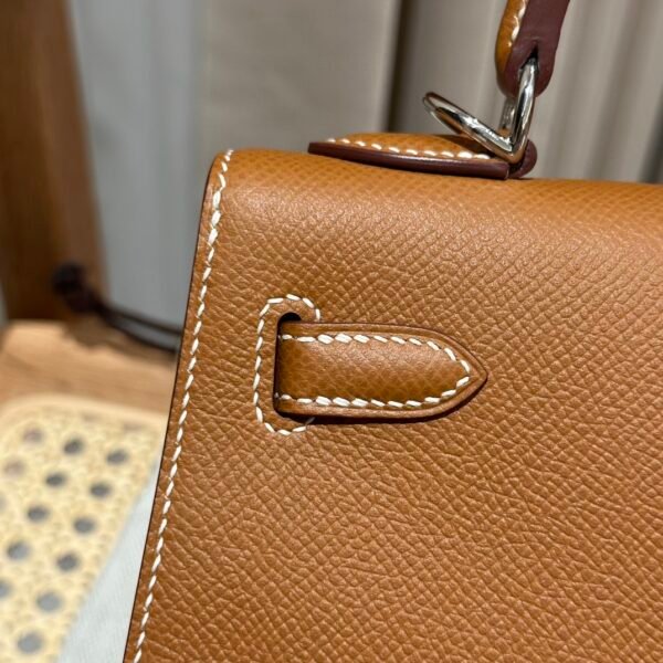 kelly 25  Colour：ck37/Gold Palm print, silver buckle - 图片 8